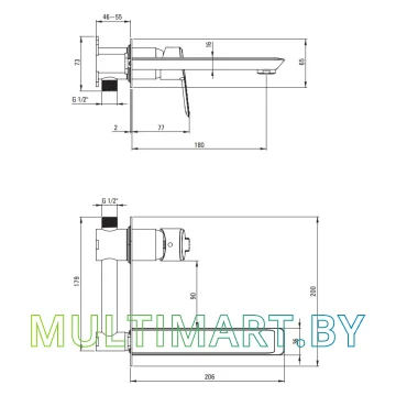 Смеситель Deante Arnika BQA R54L картинка 2